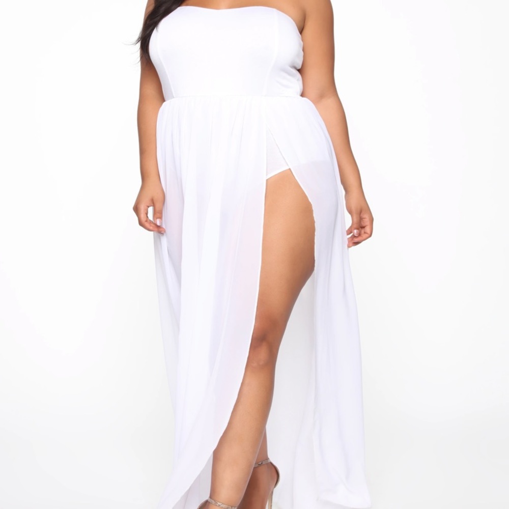 Exhibit A Fashion Nova White Dress